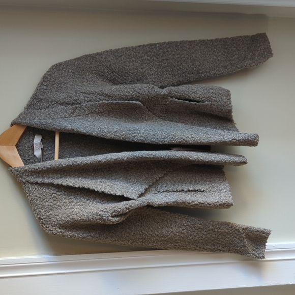 LOFT Sweaters - Loft tan boucle cardigan sweater size XS